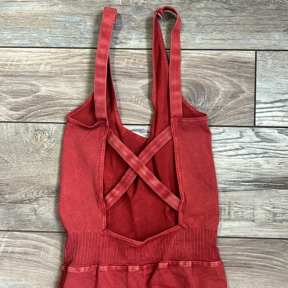 NWOT FP Movement Good Karma Onesie Washed Red XS/S - Picture 6 of 8